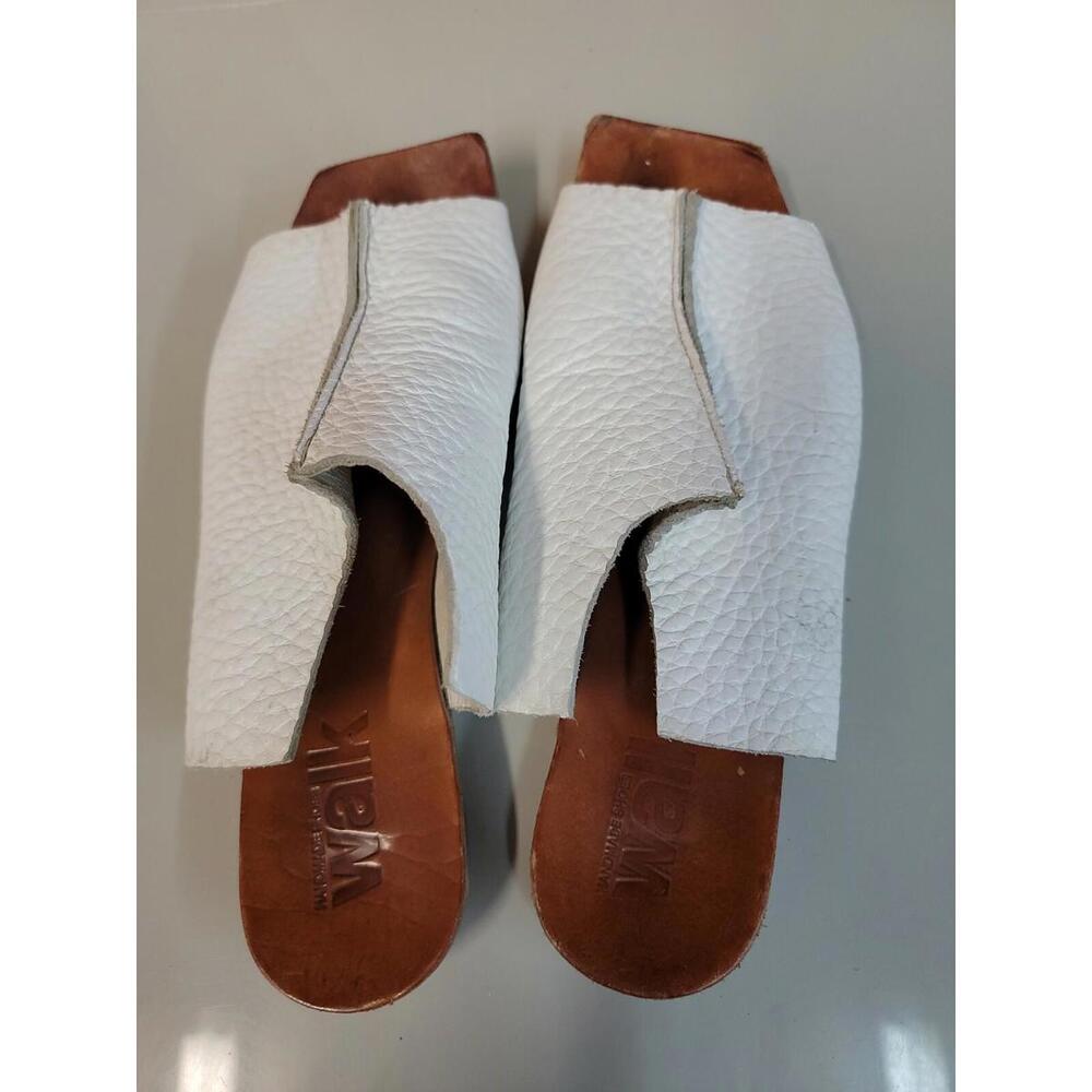 Walk By Anat Dahari Handmade Varese Shoes White Leather Size 37